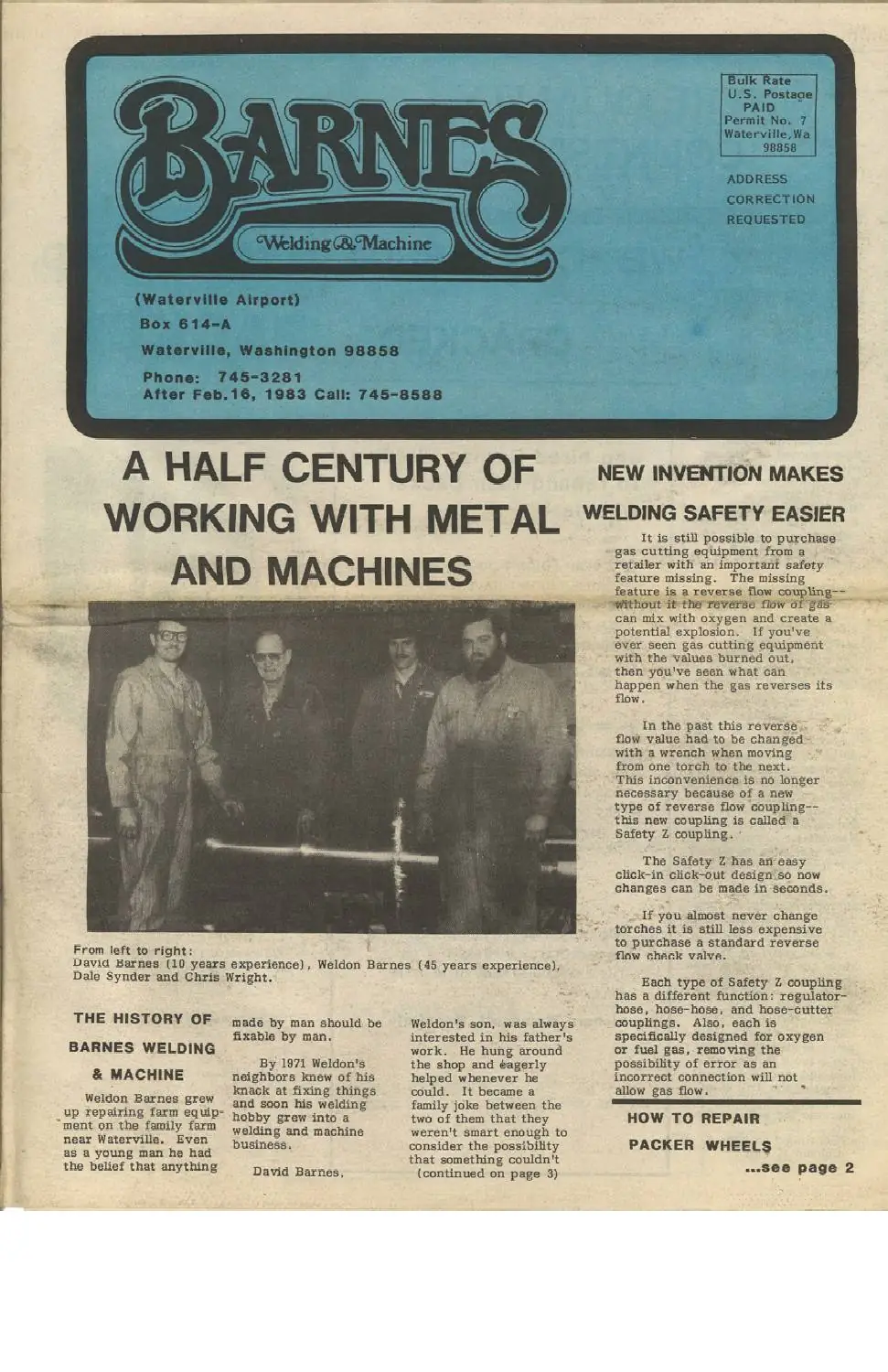 Half a Century of Working with Metal and Machines, cover