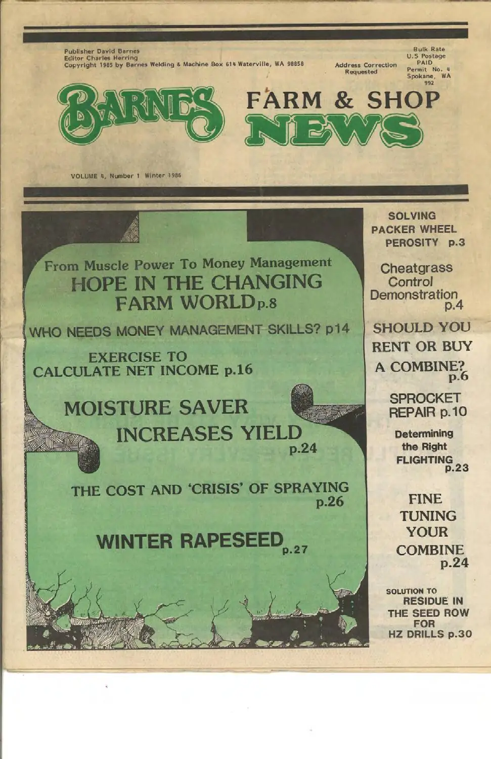 Volume 4, Number 1, cover
