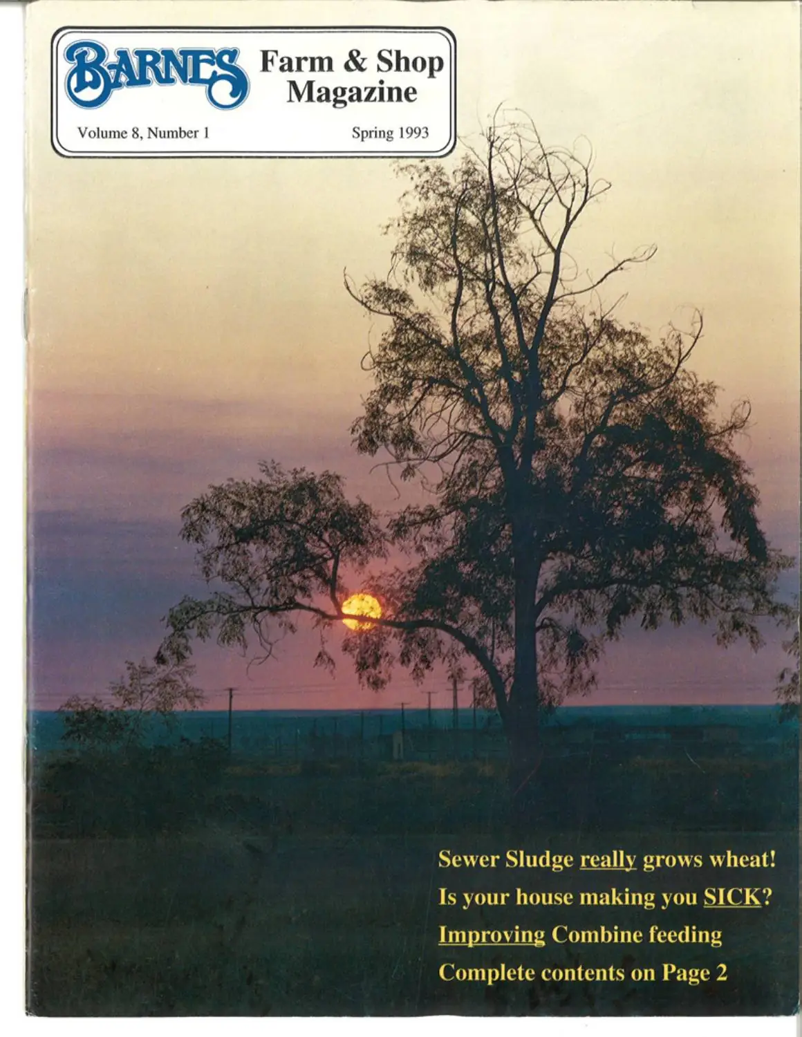 Volume 8, Number 1, cover